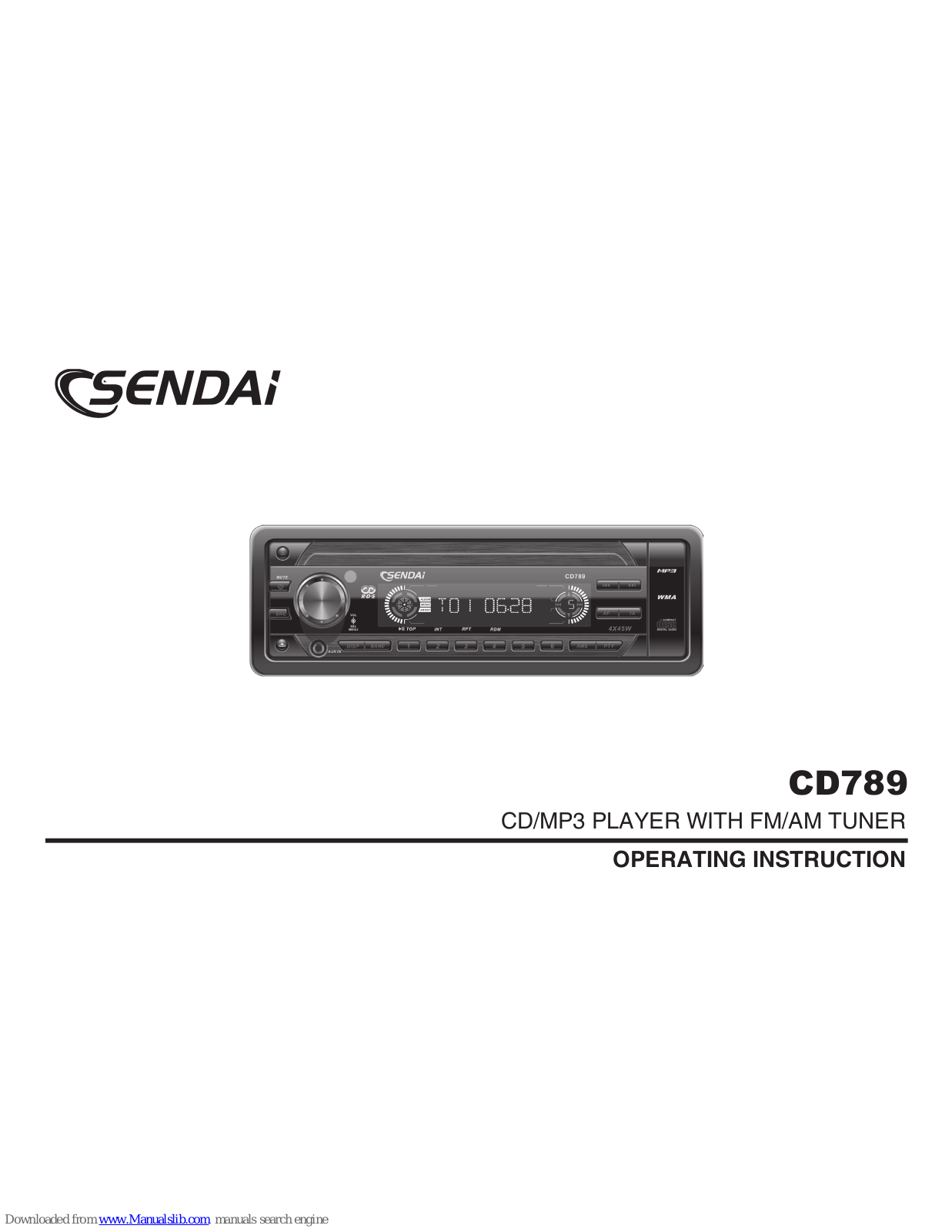 Sendai CD789 Operating Instructions Manual - ManualMachine.com