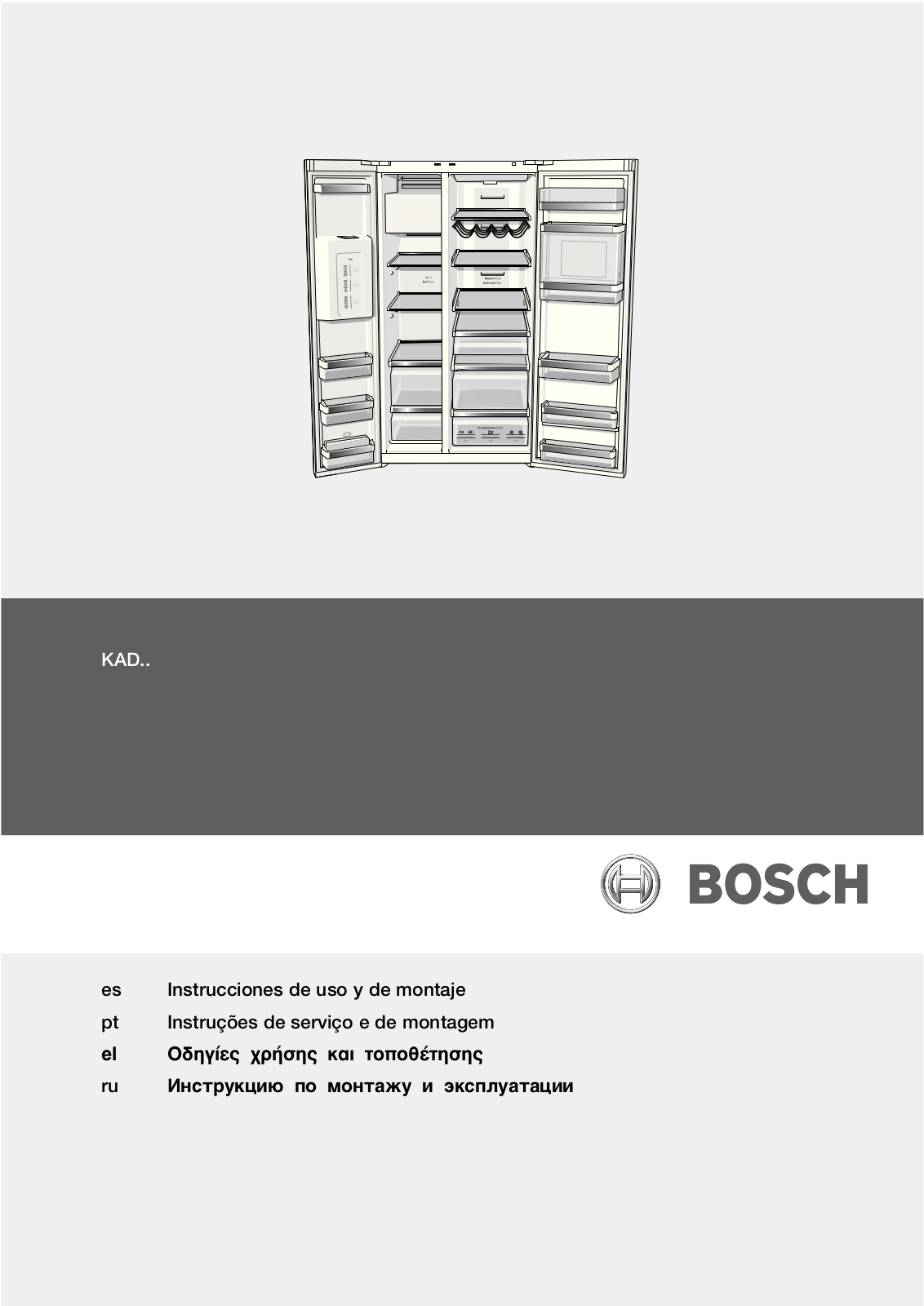 Bosch KAD 62A71, KAD 62S51, KAD 62S21, KAD 62P91 User Manual