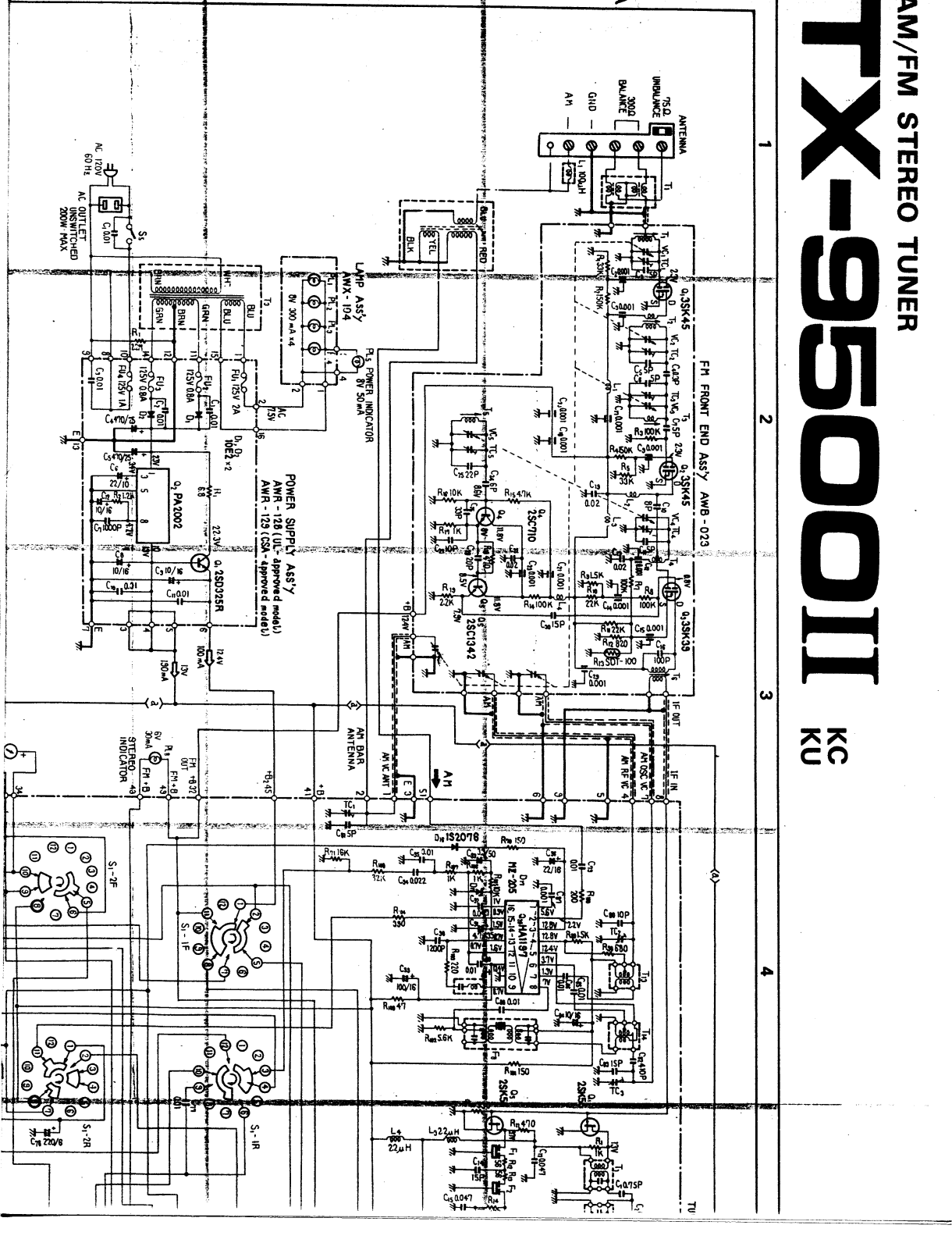 Pioneer TX-9500 Mk2 Schematic