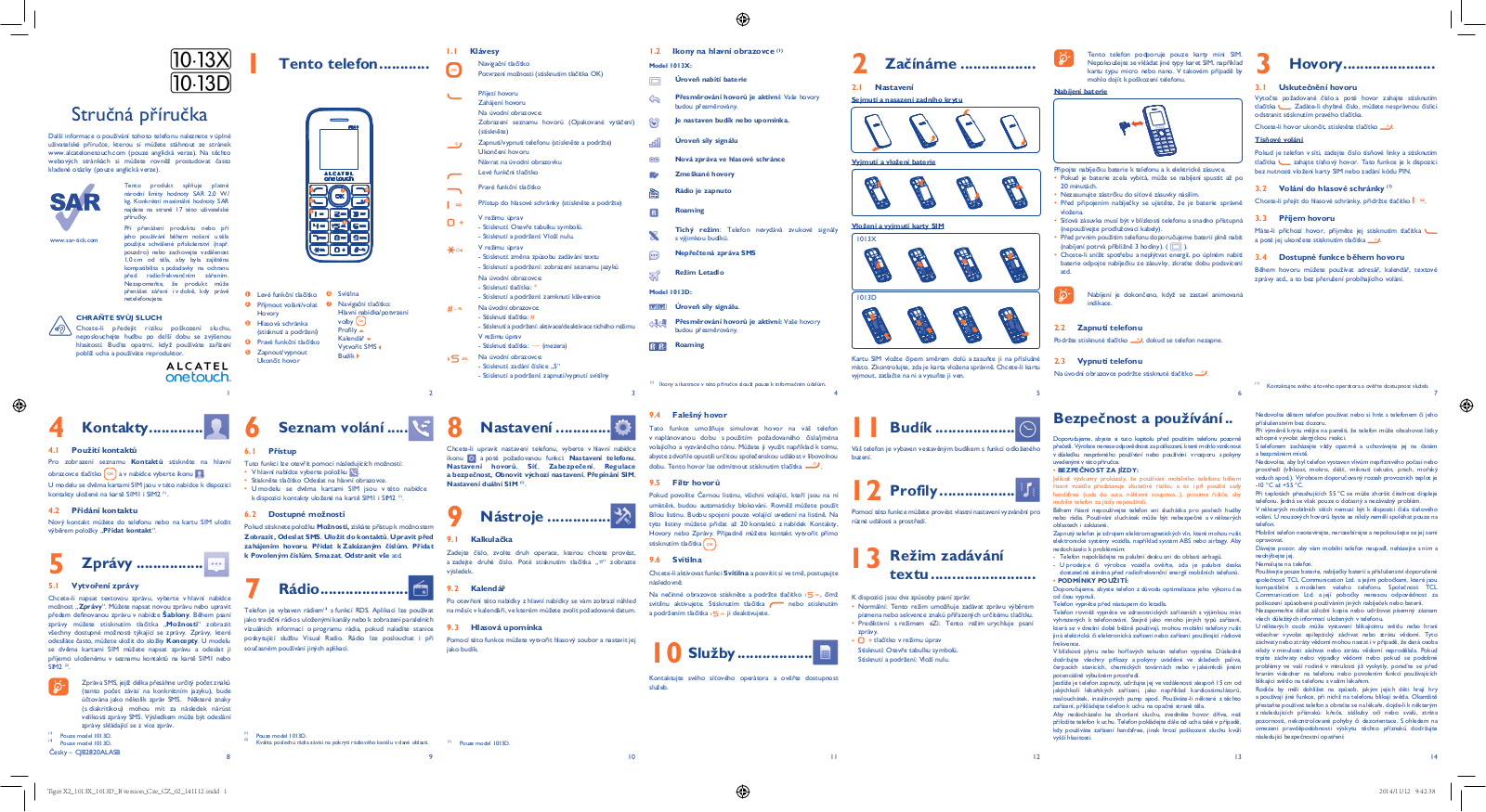 Alcatel One Touch 1013X User Manual