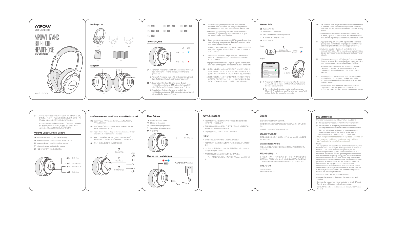 MPOW TECHNOLOGY BH381A User Manual