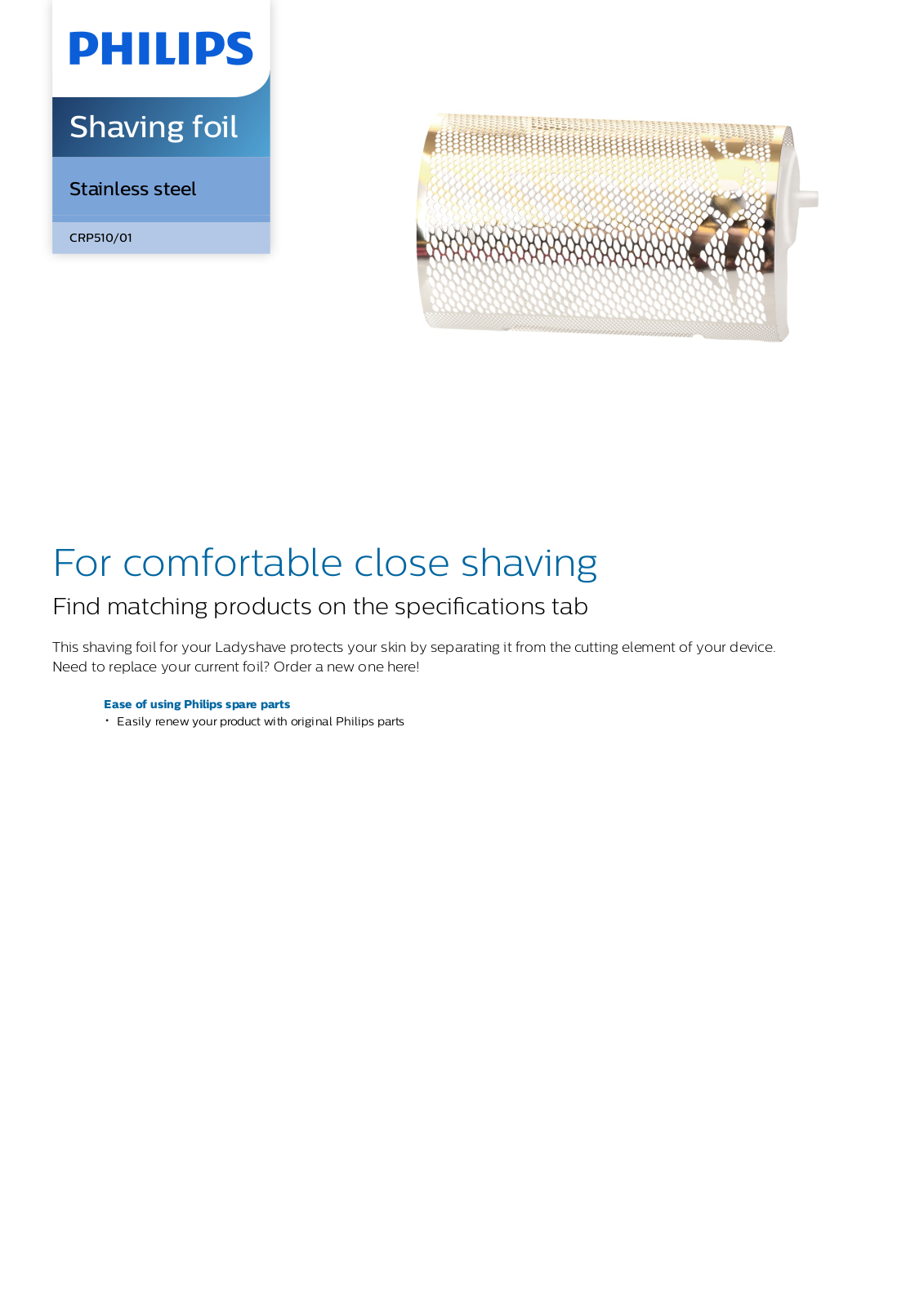Philips CRP510/01 leaflet - ManualMachine.com