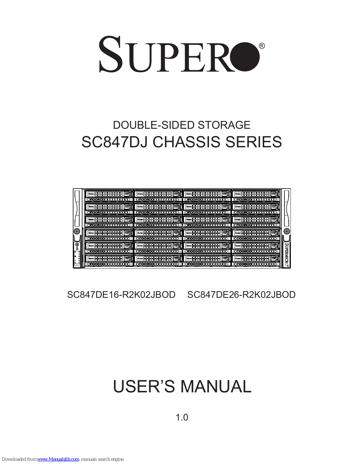 Supermicro Supero SC847DE16-R2K02JBOD, Supero SC847DE26-R2K02JBOD User Manual