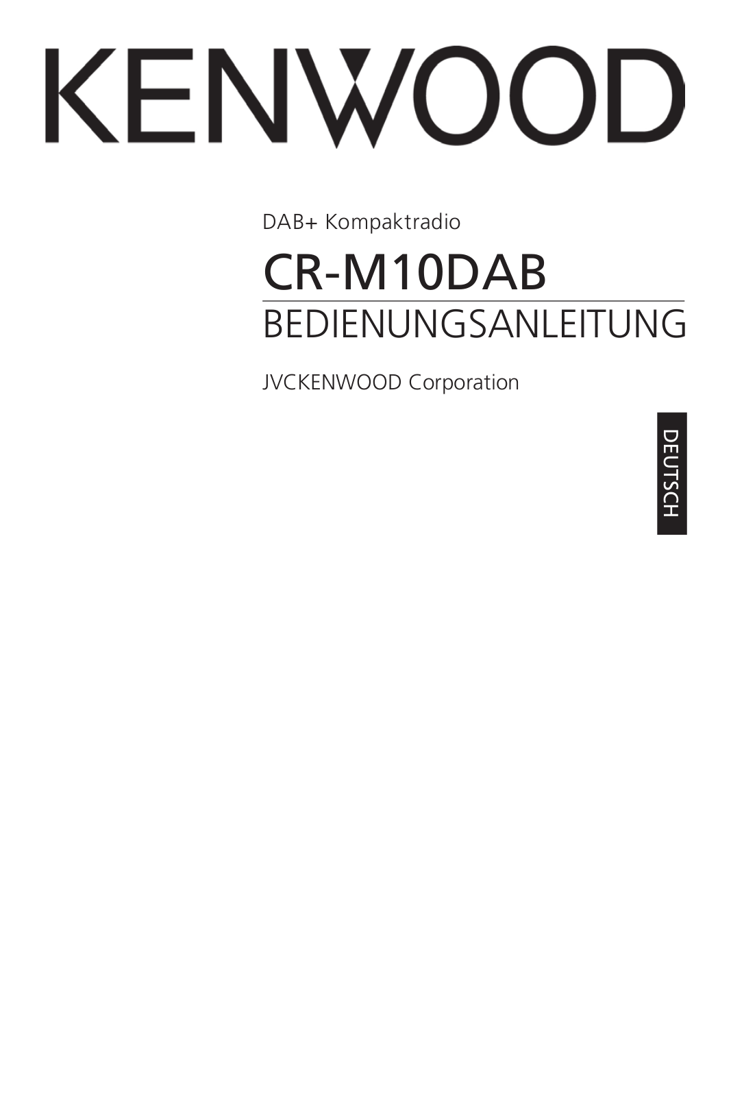 Kenwood CR-M10DAB User Manual