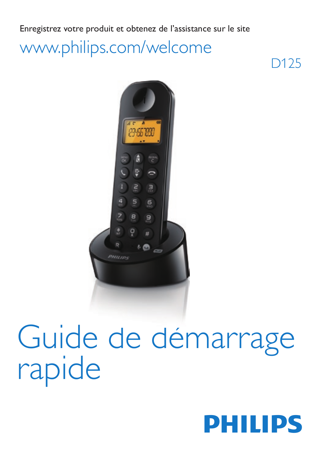Philips D1253W/FR, D1253B/FR, D1252B/FR, D1252WD/FR, D1251B/FR quick guide - ManualMachine.com