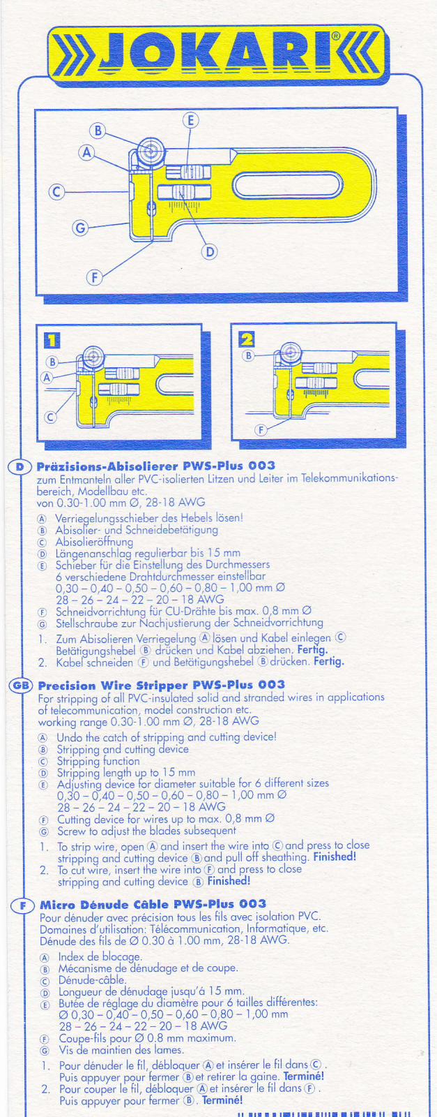 Jokari PWs-Plus 003 User guide - ManualMachine.com