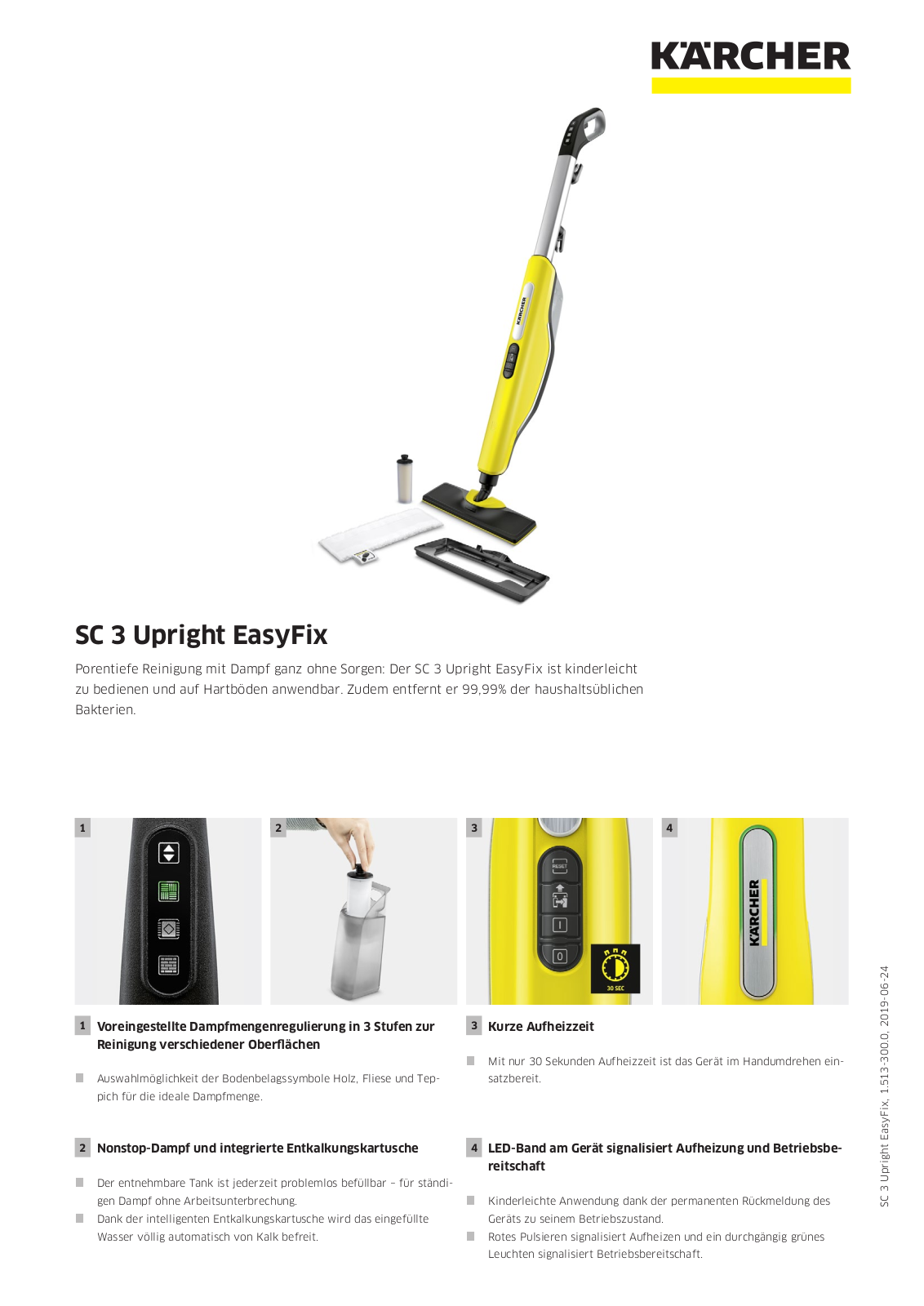 Kärcher SC3 Upright EasyFix User Manual