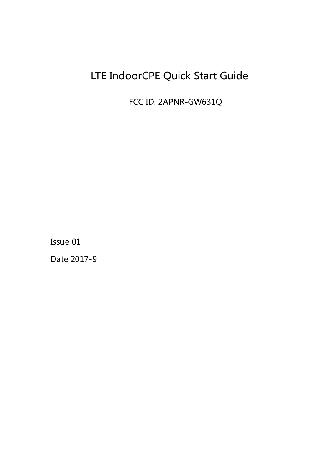 Gosuncn Technology Group GW631Q User Manual