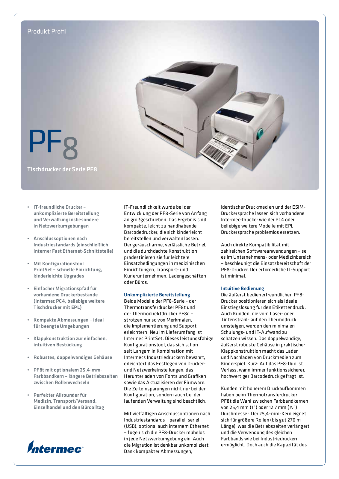 Intermec PF8d User Manual