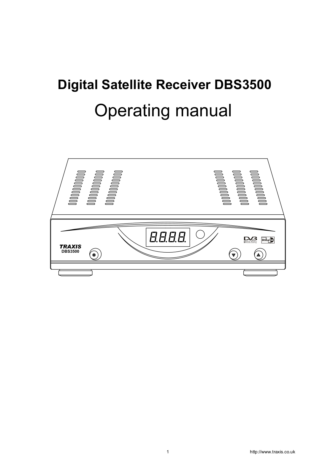 Traxis DBS3500 Operating Manual