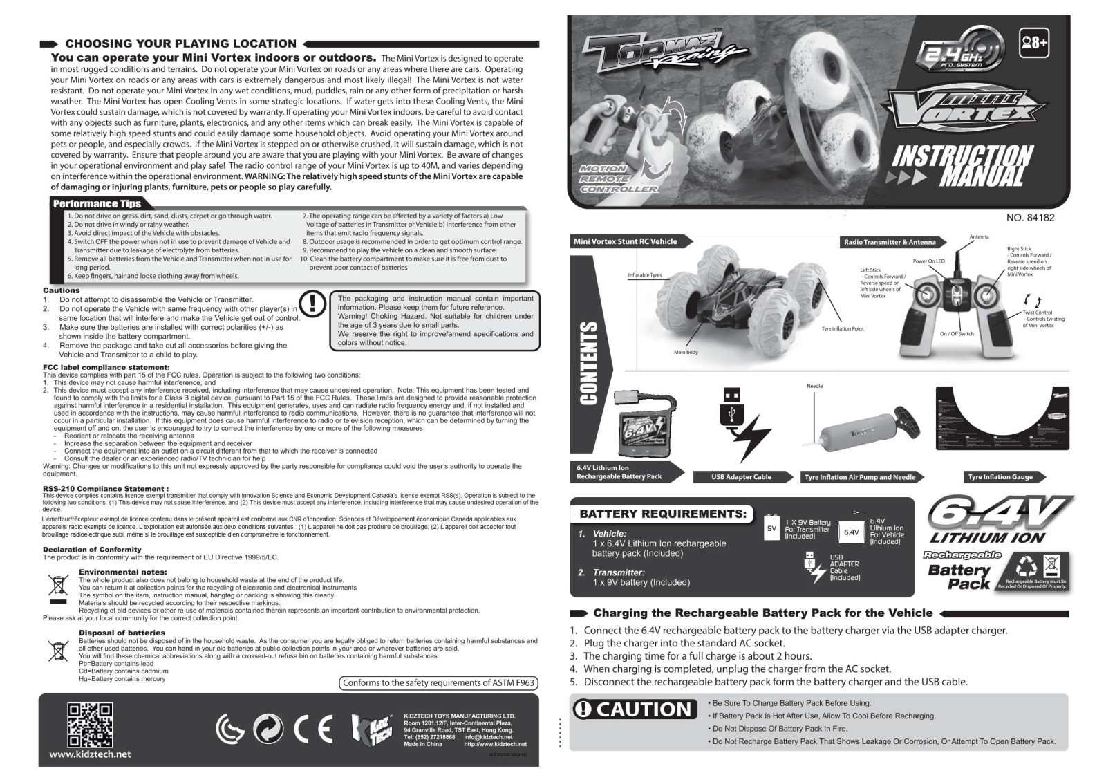 KIDZTECH TOYS 8418219 24GTX User Manual