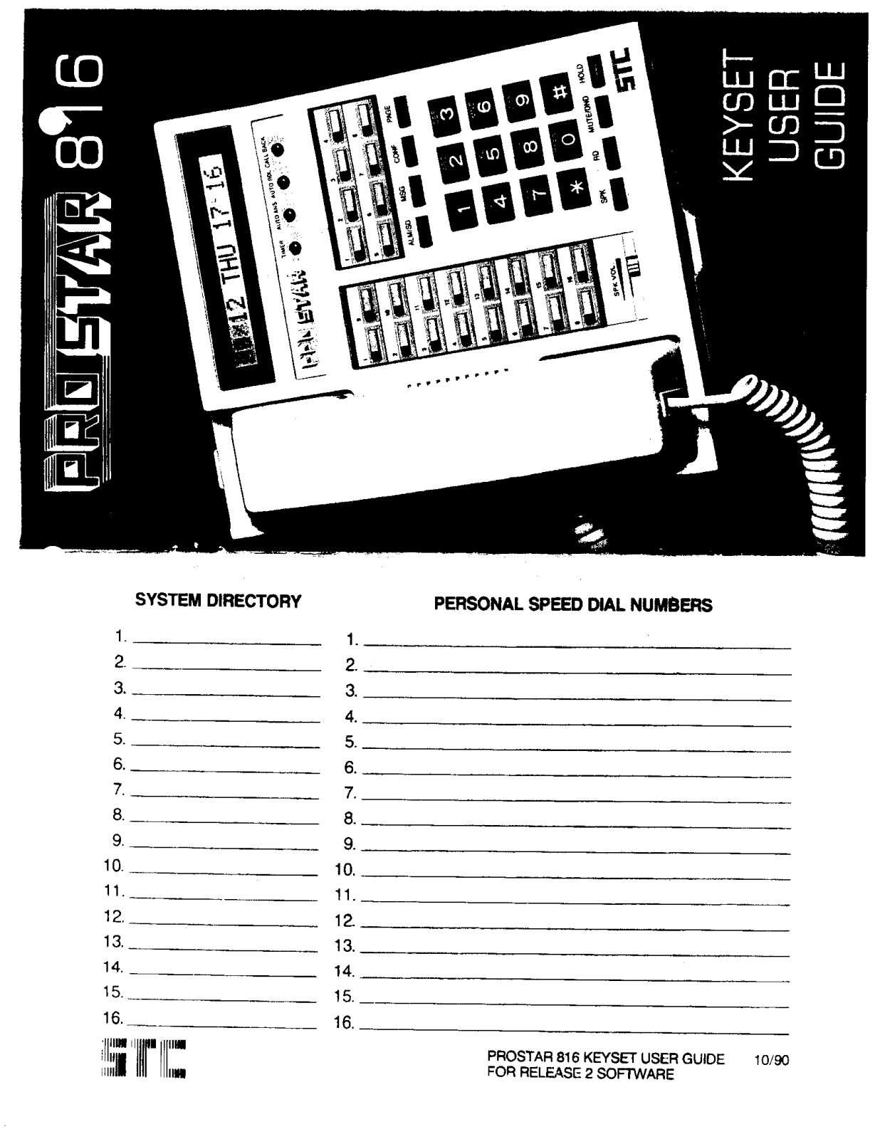 Samsung Prostar 816 User Guide