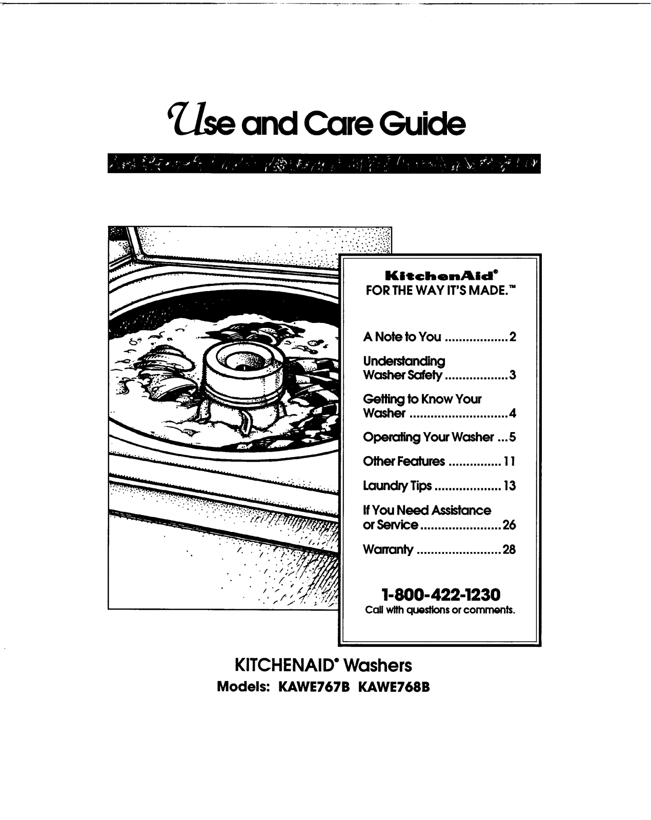 KitchenAid KAWE767B, KAWE768B User Manual