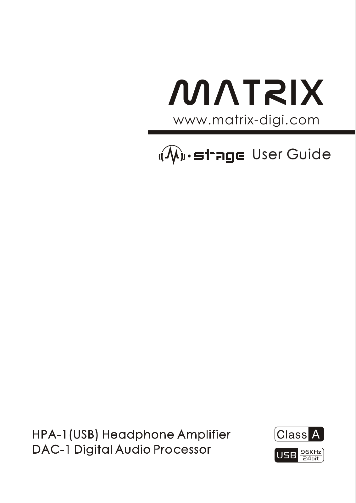 Matrix M-stage User Manual