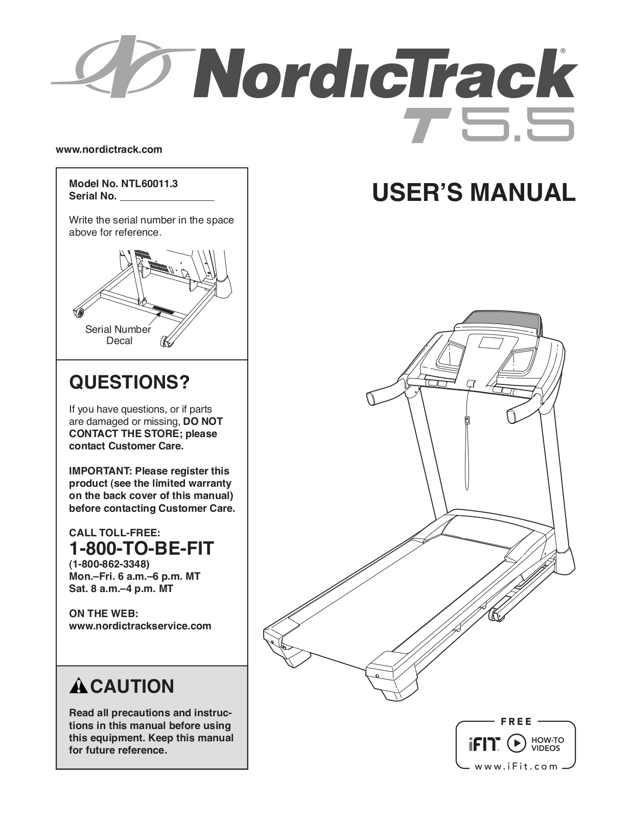 NordicTrack NTL600113 Owner's Manual