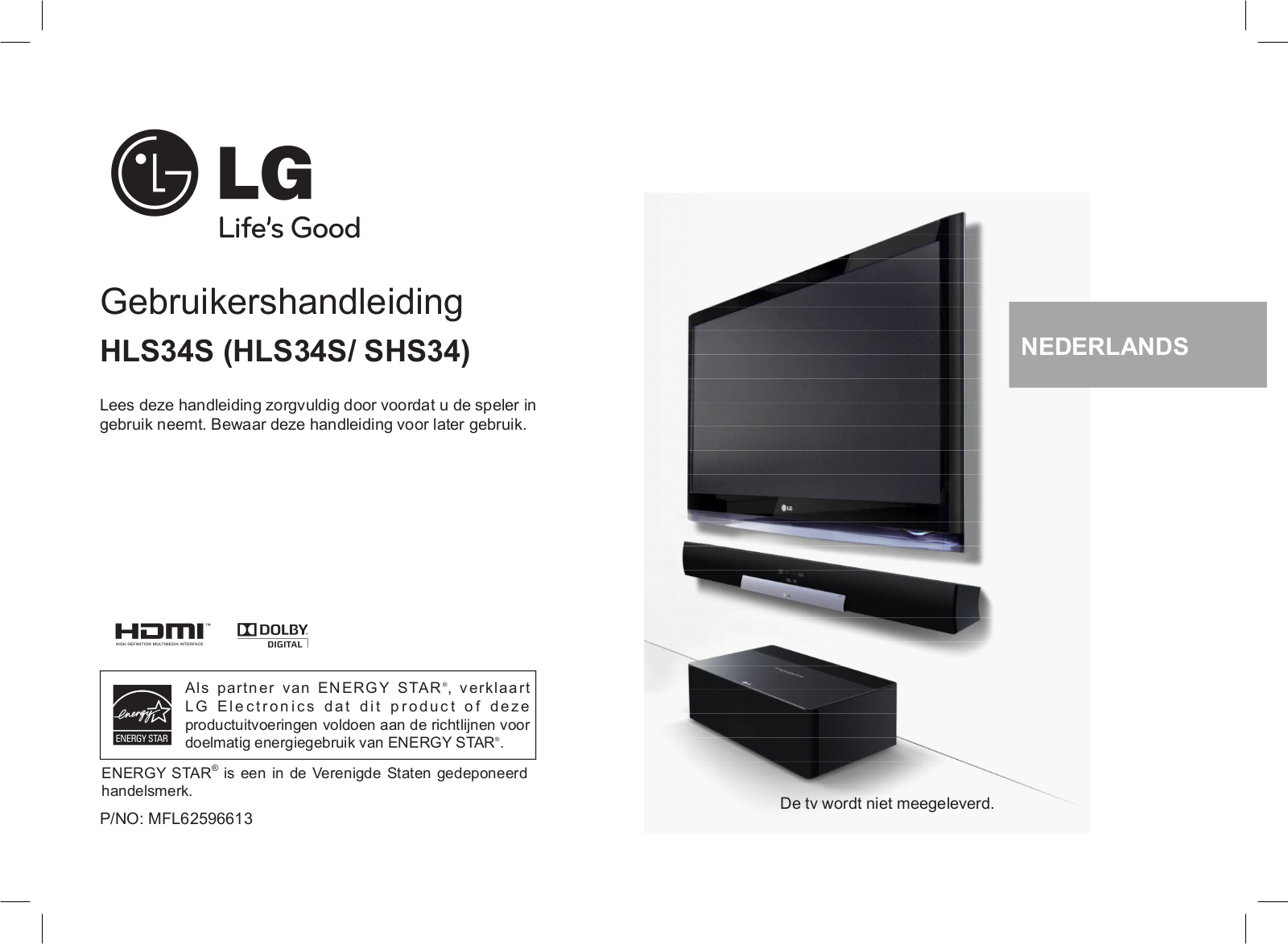 Lg HLS34S User Manual