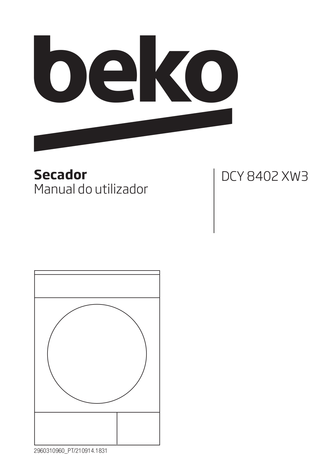 Beko DCY 8402 XW3 User manual