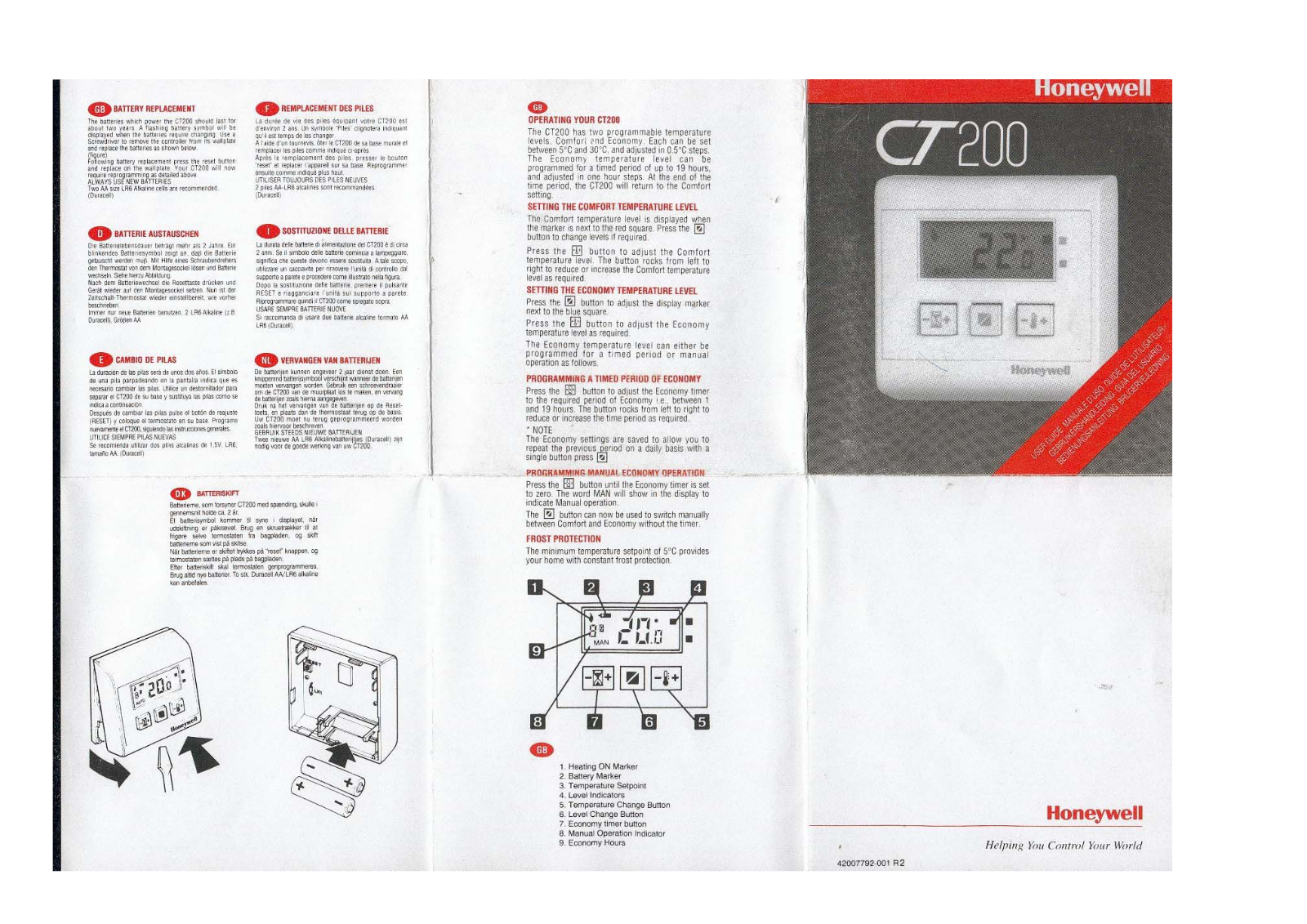 HONEYWELL CT200 User Manual