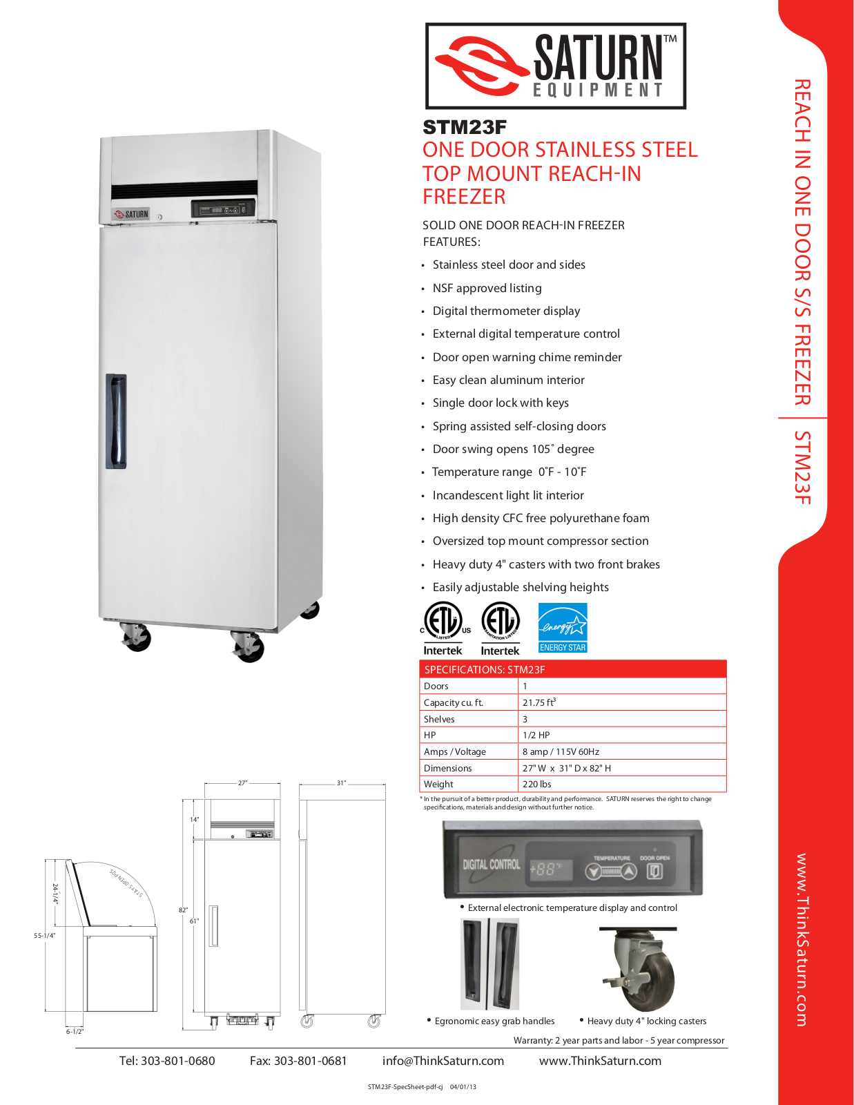 Saturn Equipment STM23F User Manual