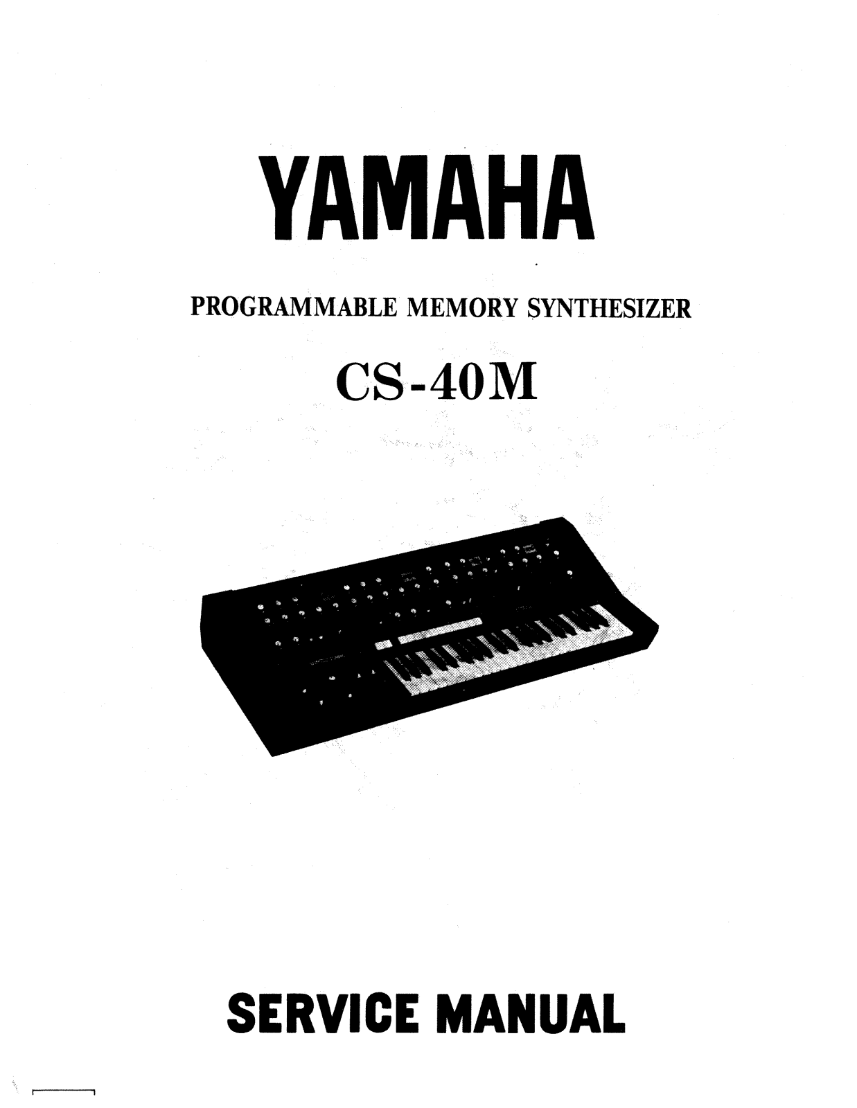 Yamaha CS40M Service Manual