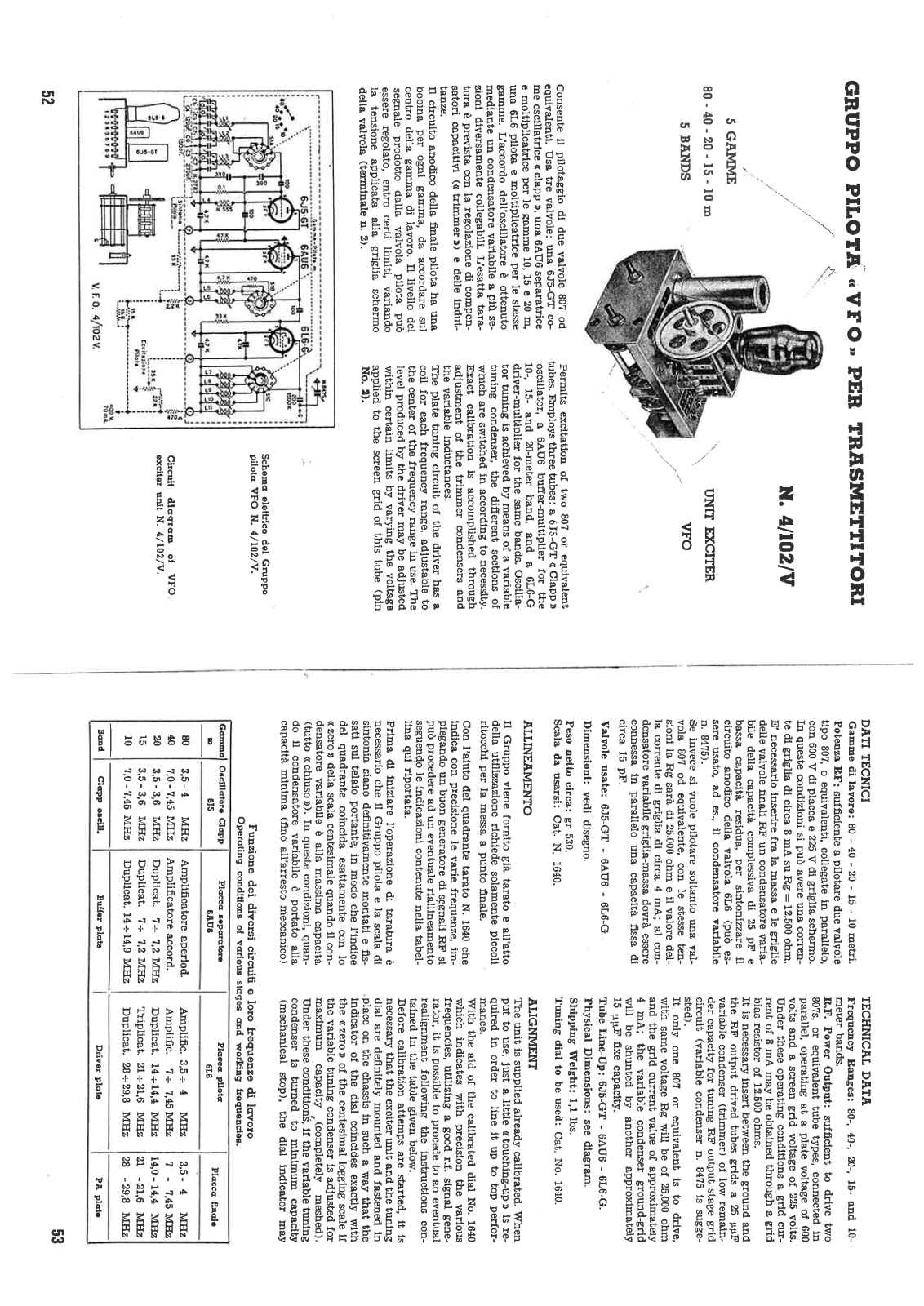 Geloso 4-102-V User Manual