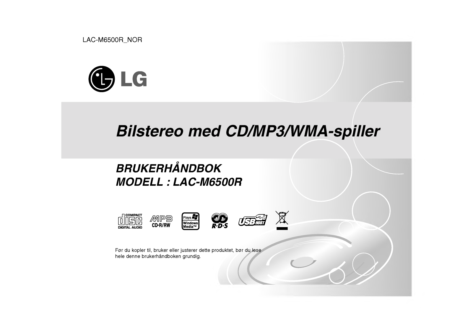 Lg LAC-M6500R User Manual