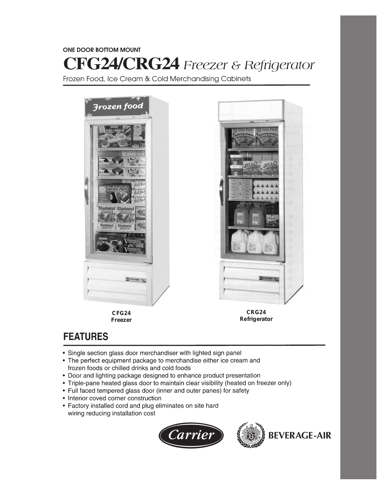 Beverage Air CFG24-1 User Manual