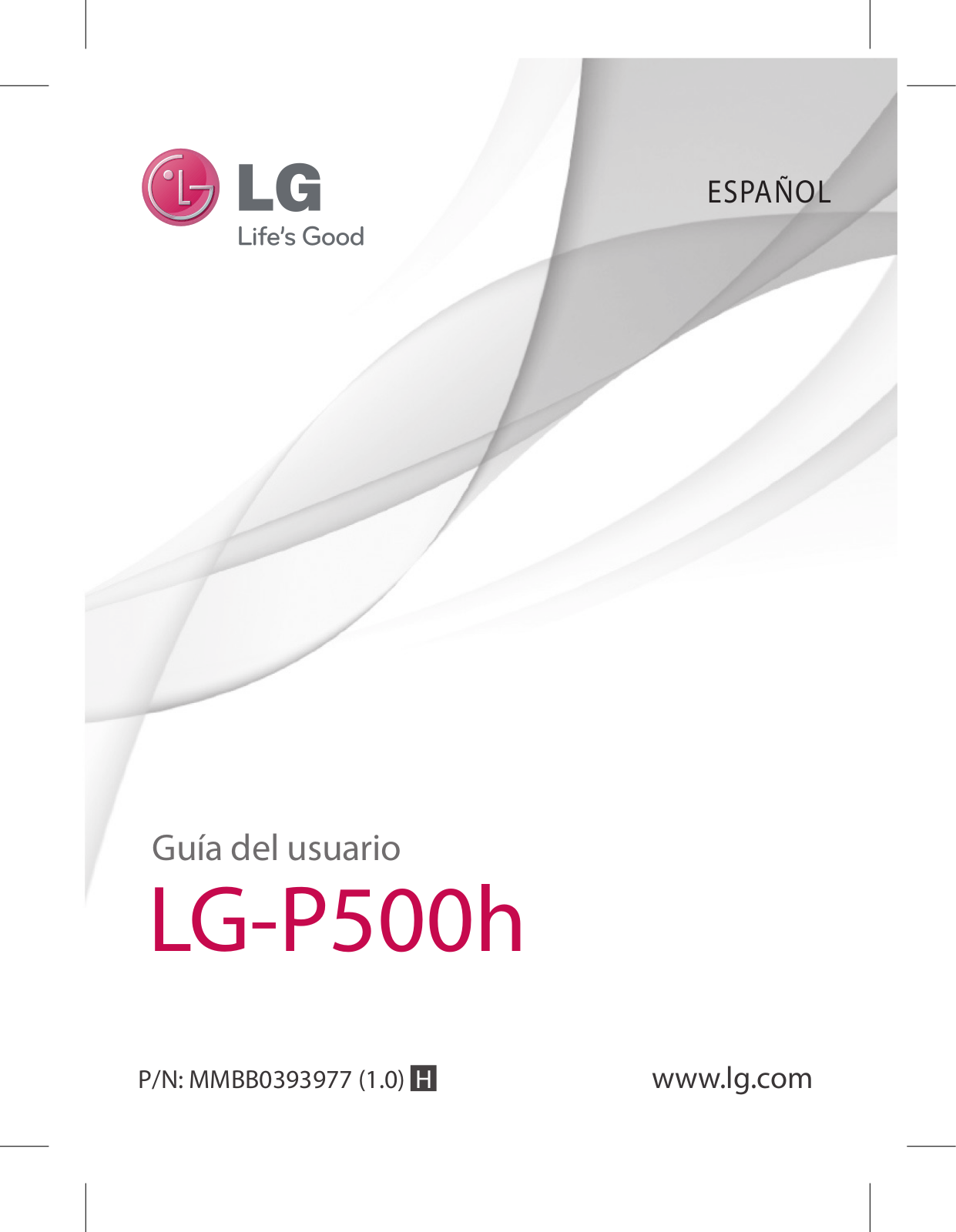 LG LGP500H Owner's manual