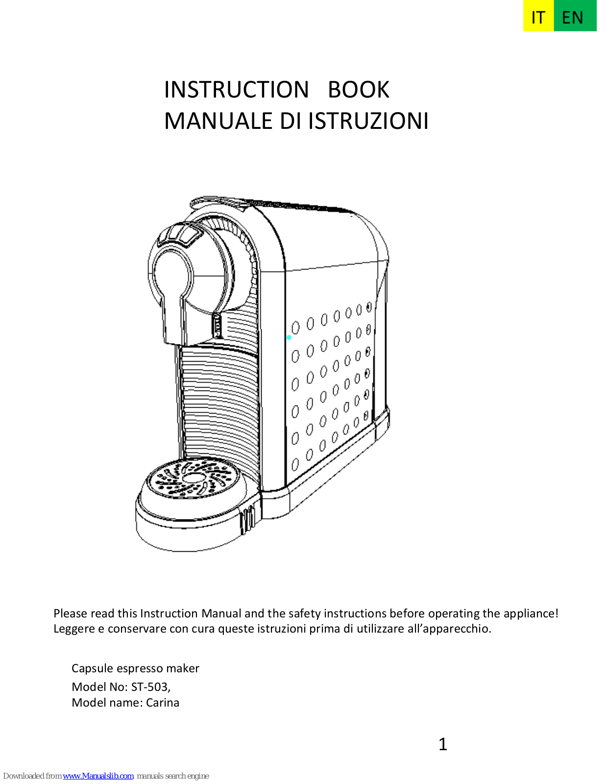 Carina ST-503 User Manual