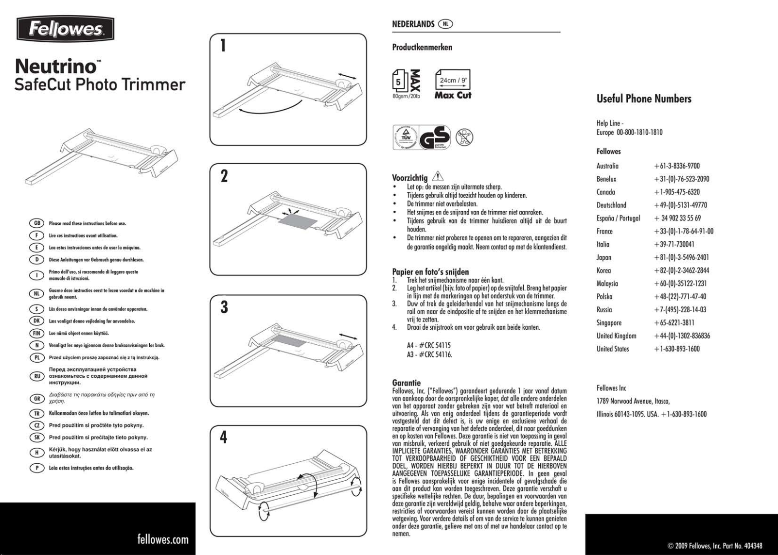 Fellowes NEUTRINO User Manual