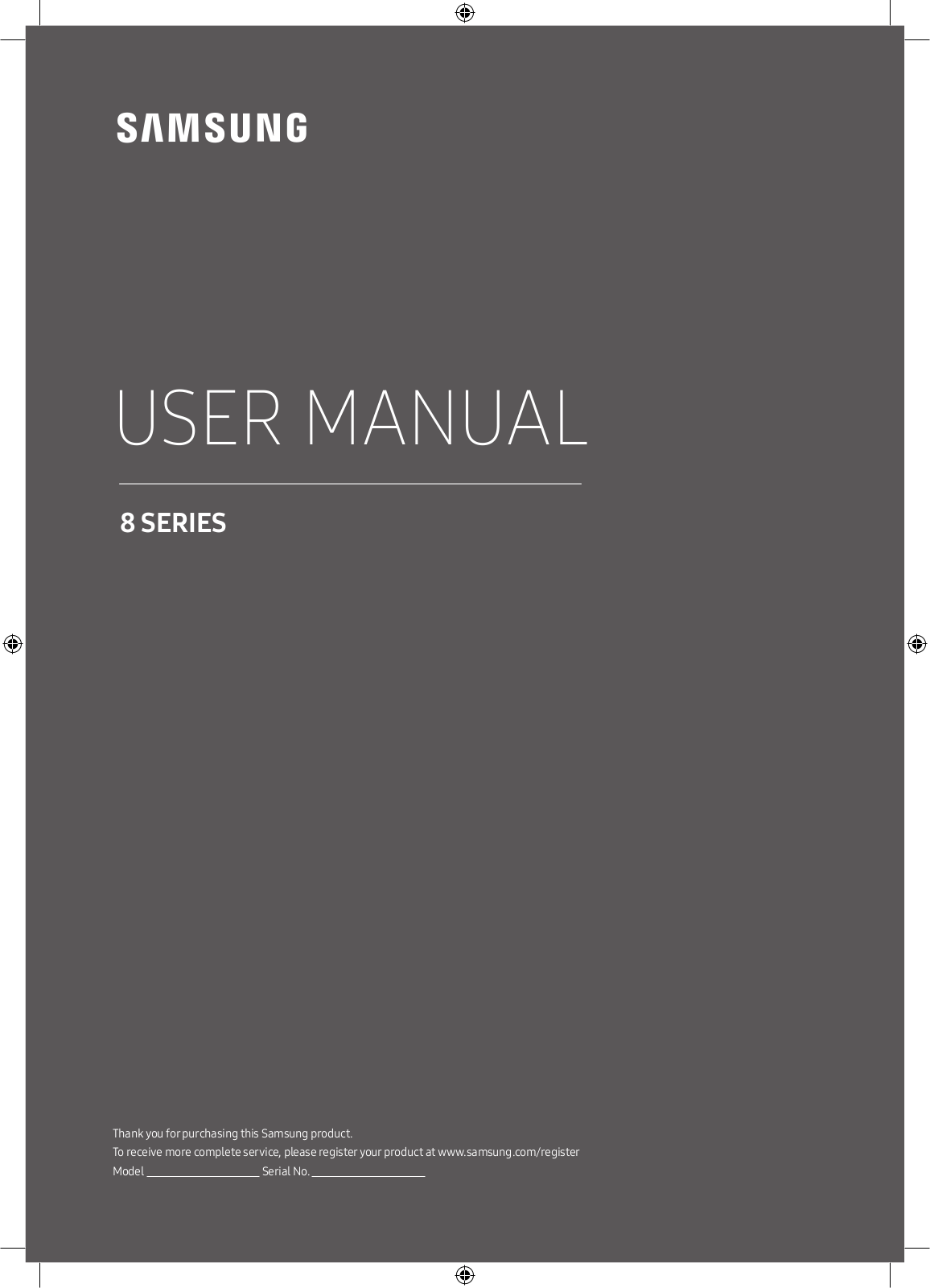 Samsung UE65MU8000T, UE49MU8000T Operating Instructions