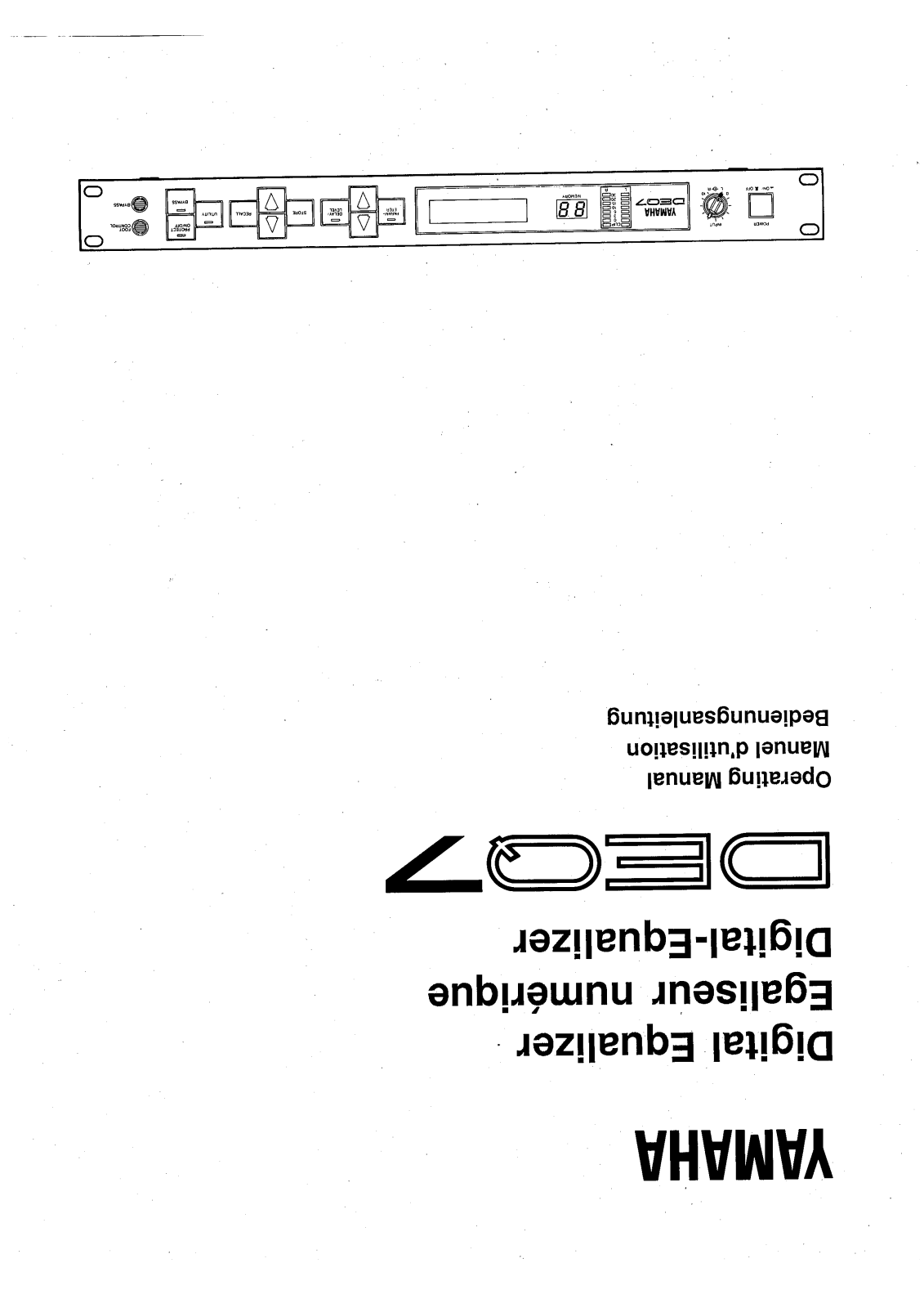 Yamaha Audio DEQ7 User Manual