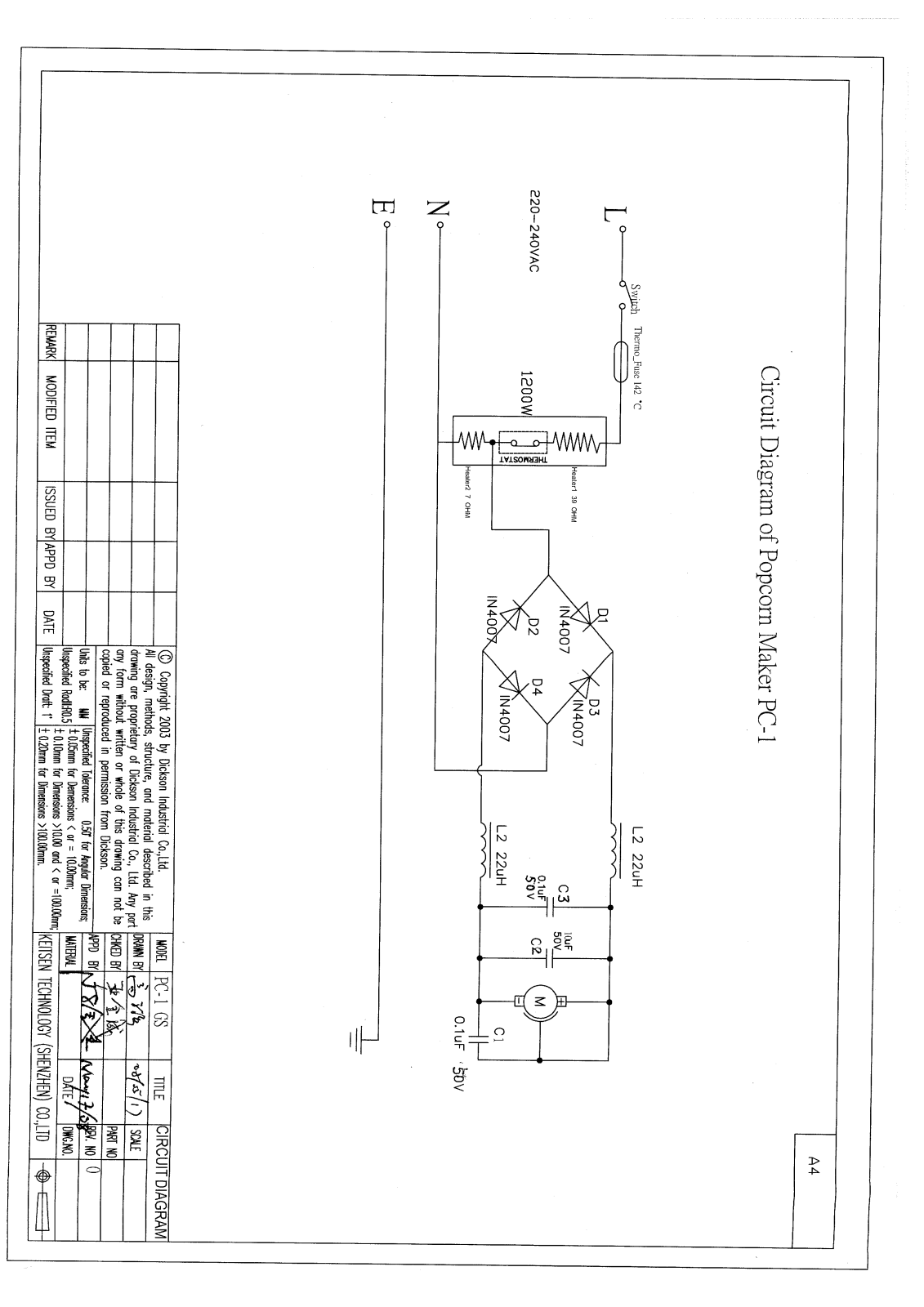 Winx WX-1301 Circuit diagrams