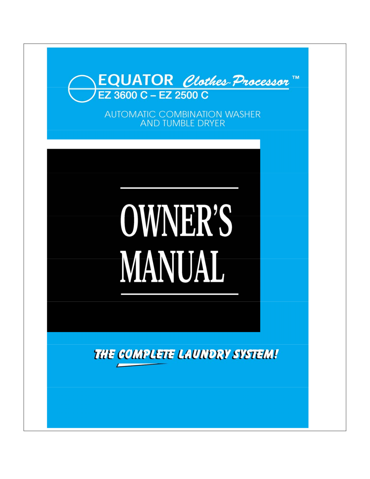 Equator EZ 3600 C User Manual