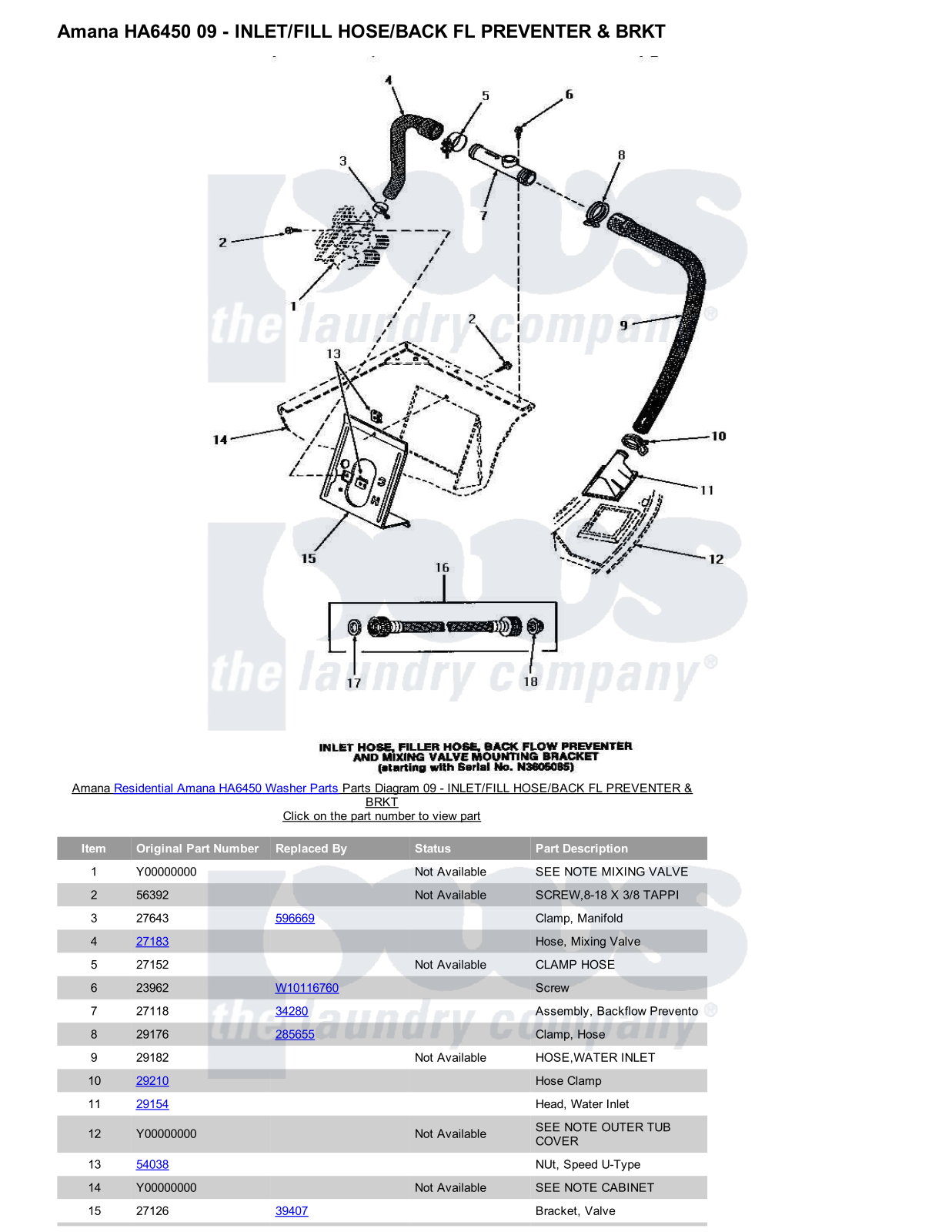 Amana HA6450 Parts Diagram