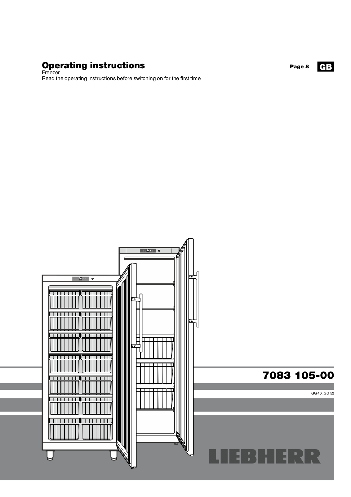 Liebherr GG 4010 User Manual