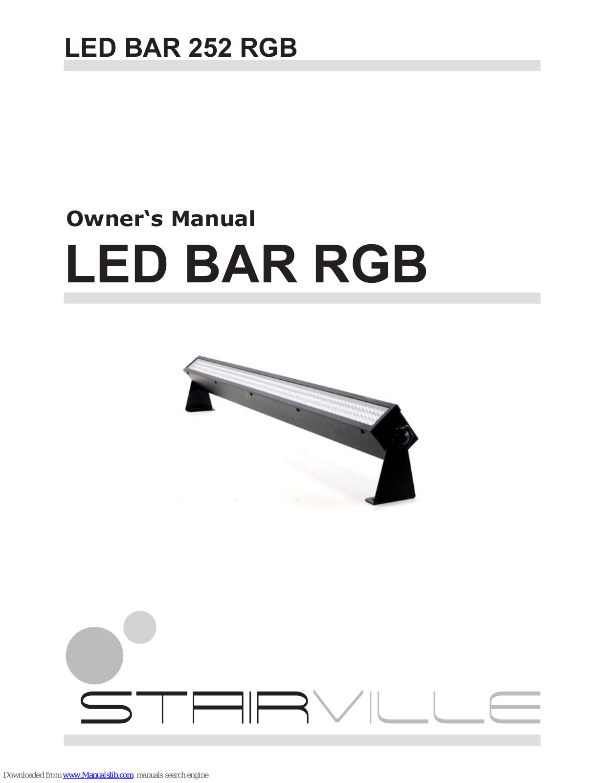 Stairville LED BAR RGB Owner's Manual