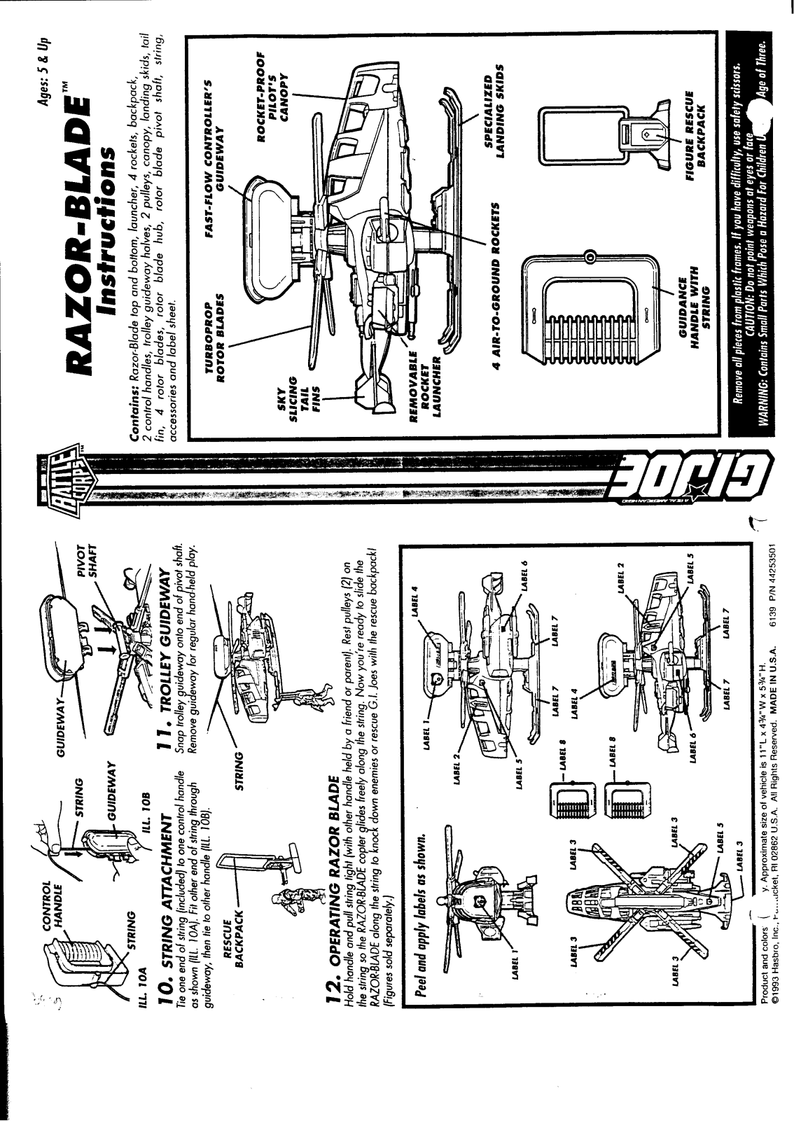 HASBRO GiJoe RazorBlade User Manual