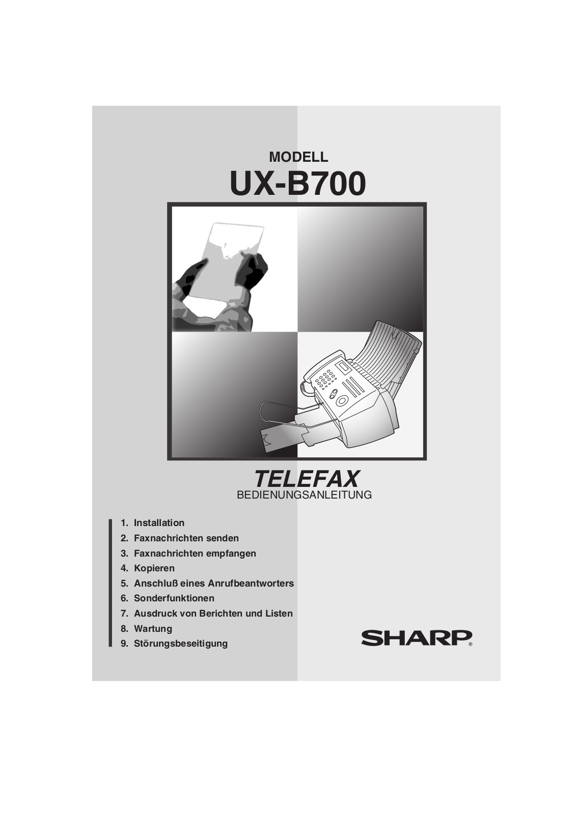 SHARP UX-B700 User Manual