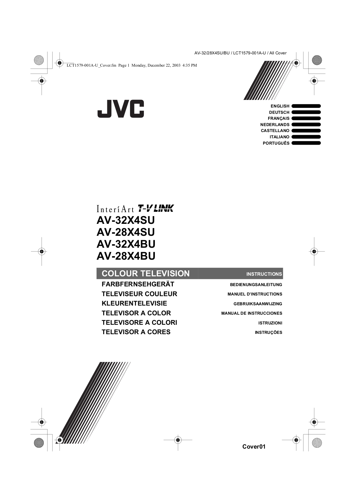 JVC AV-28X4BU, AV-28X4SK, AV-28X4SR, AV-28X4SU, AV-32X4BU User Manual