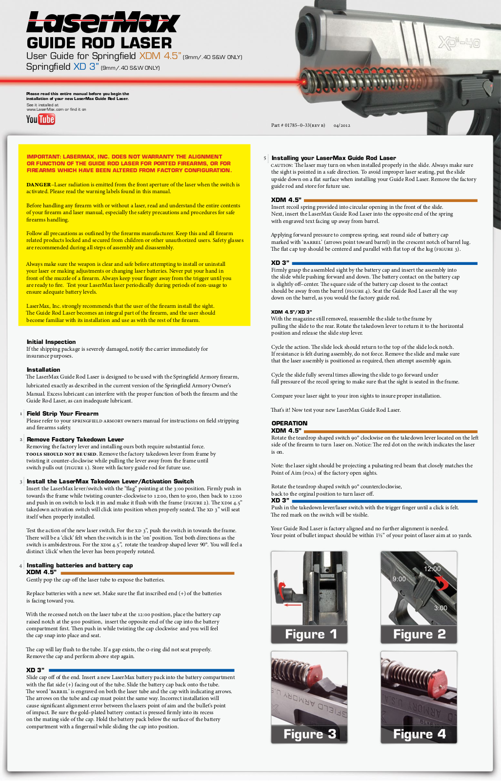 LaserMax LMS-XDMS User Manual