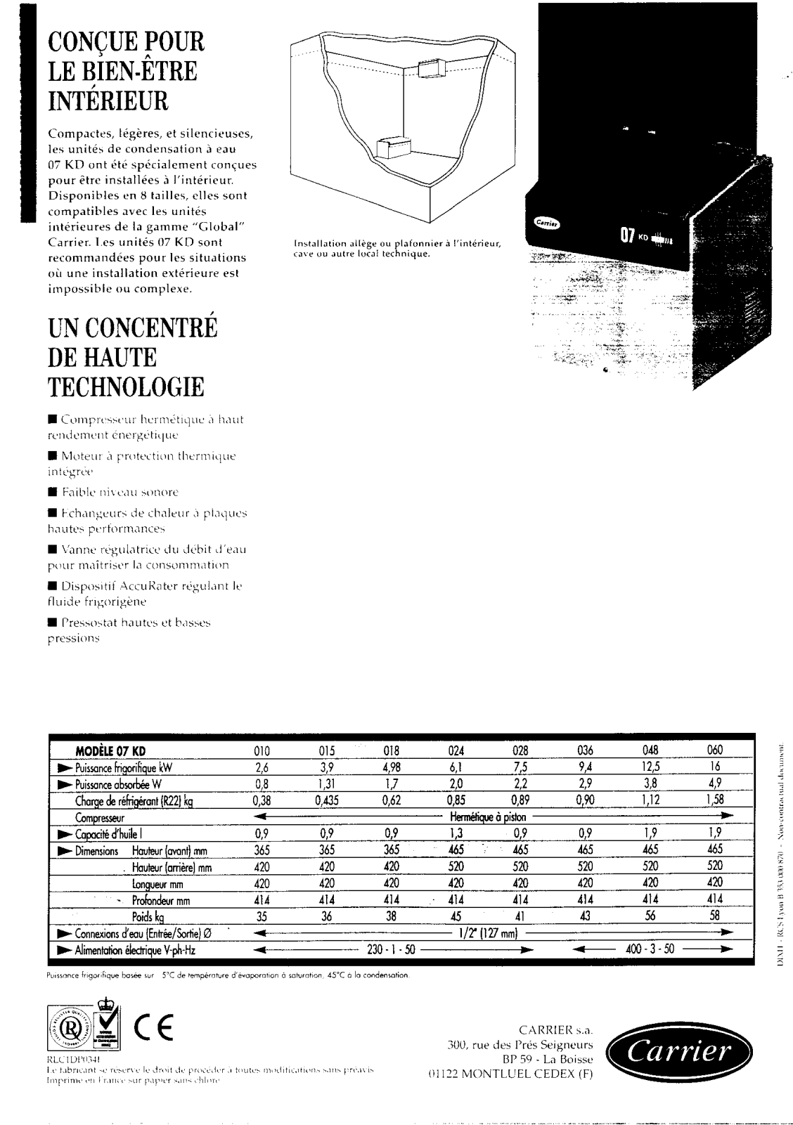 Carrier 07KDDOC User Manual