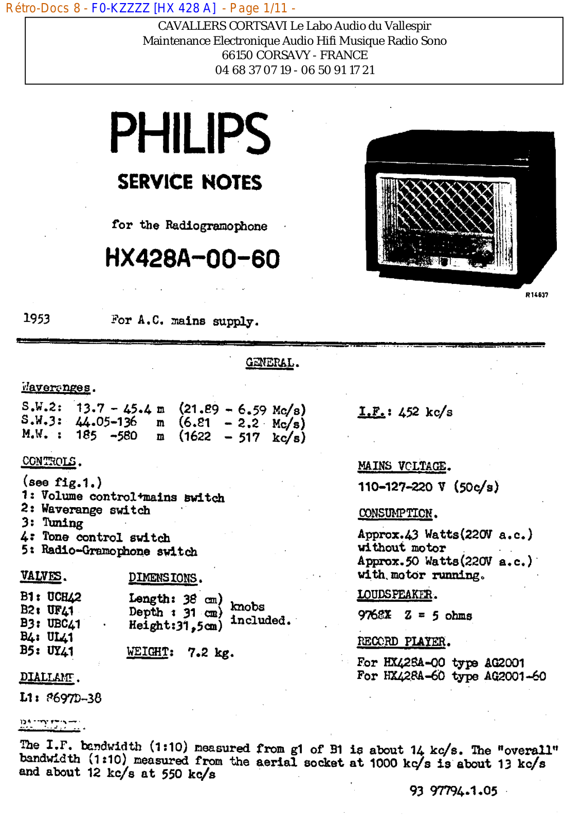 Philips hx 428 a Datasheet - ManualMachine.com