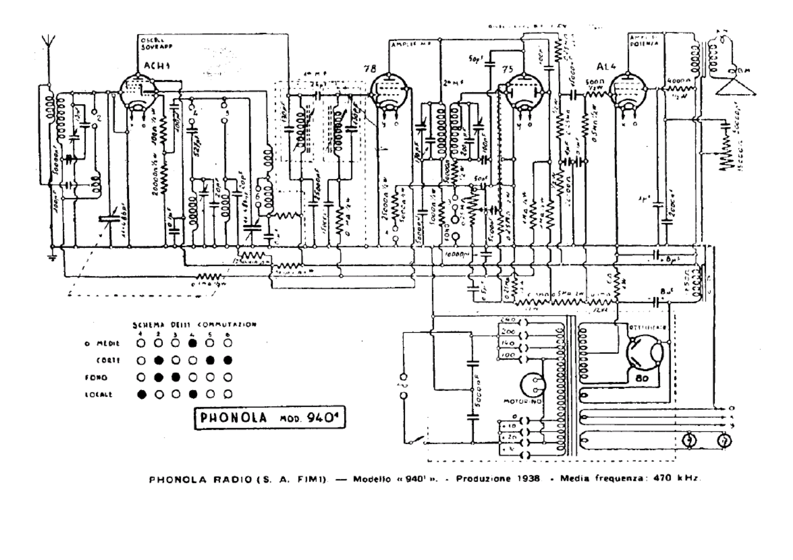 Phonola 940 schematic - ManualMachine.com