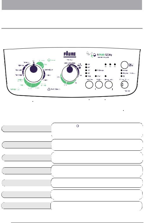 FAURE FWA3112 User Manual