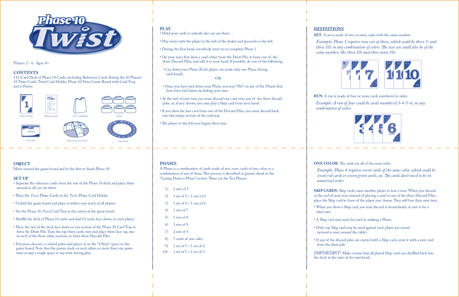 Fundex Games Phase 10 Twist User Manual