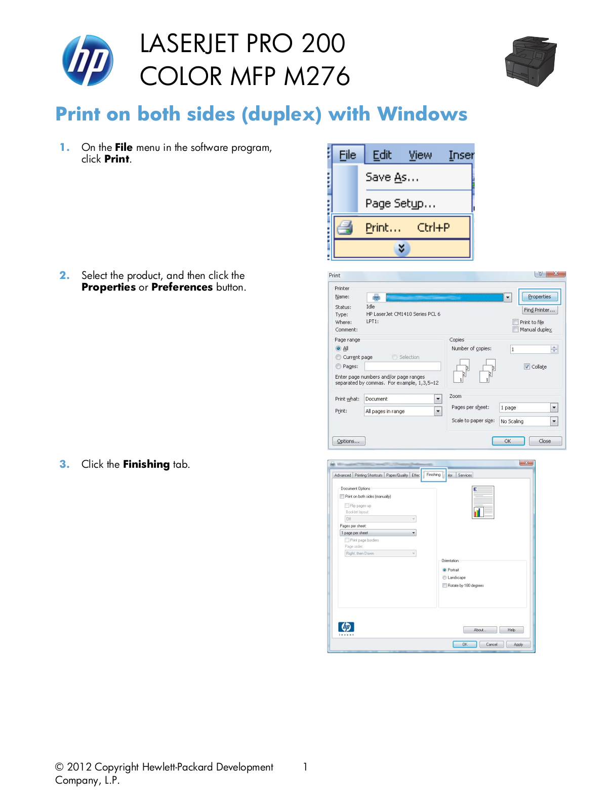 HP LaserJet Pro 200 color MFP M276nw How to Use