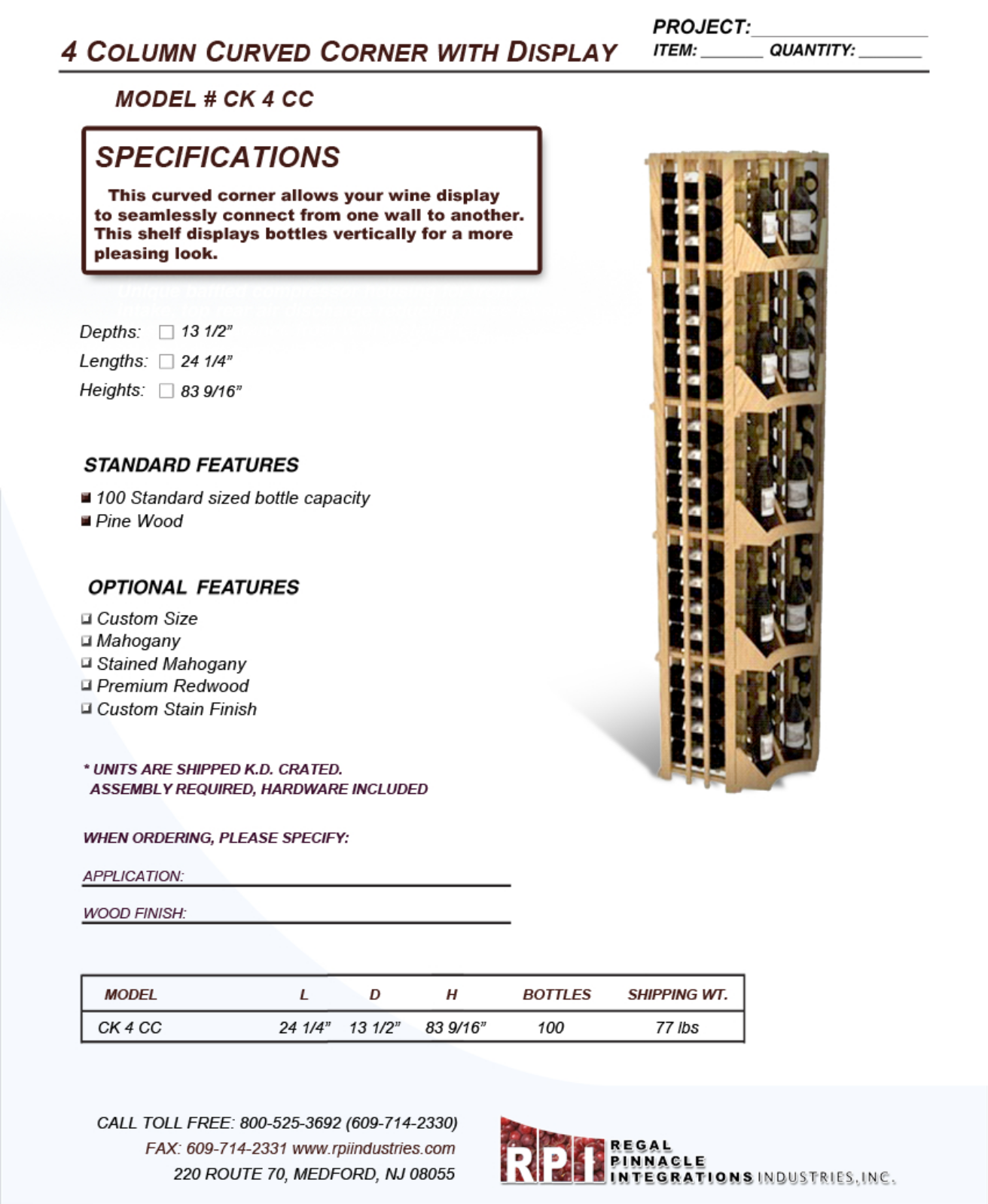 RPI Industries CK 4 CC User Manual