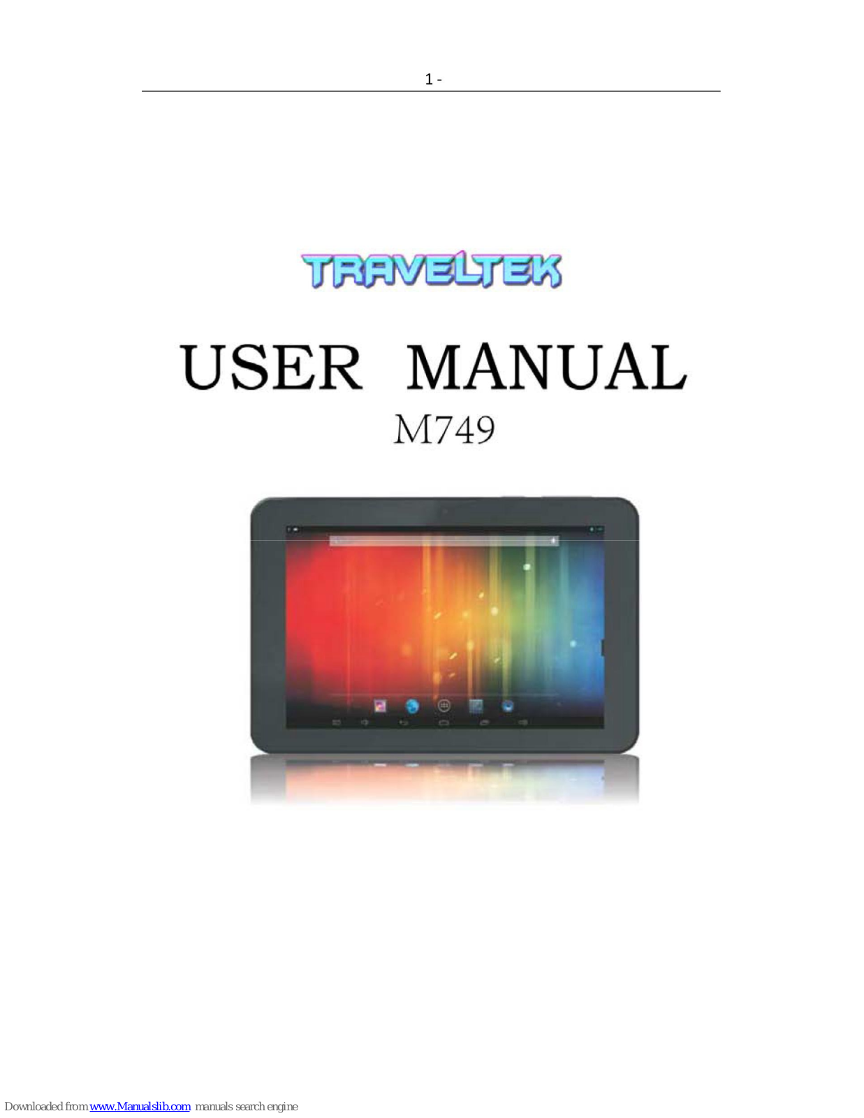 Traveltex M749 User Manual