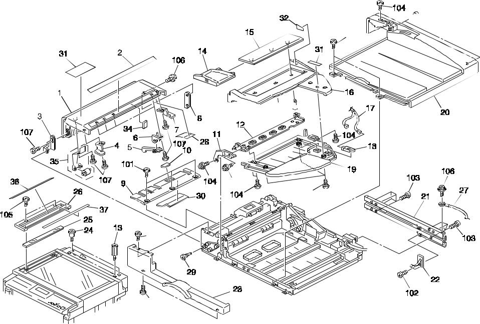 Ricoh AFICIO 200 PARTS CATALOG DF43